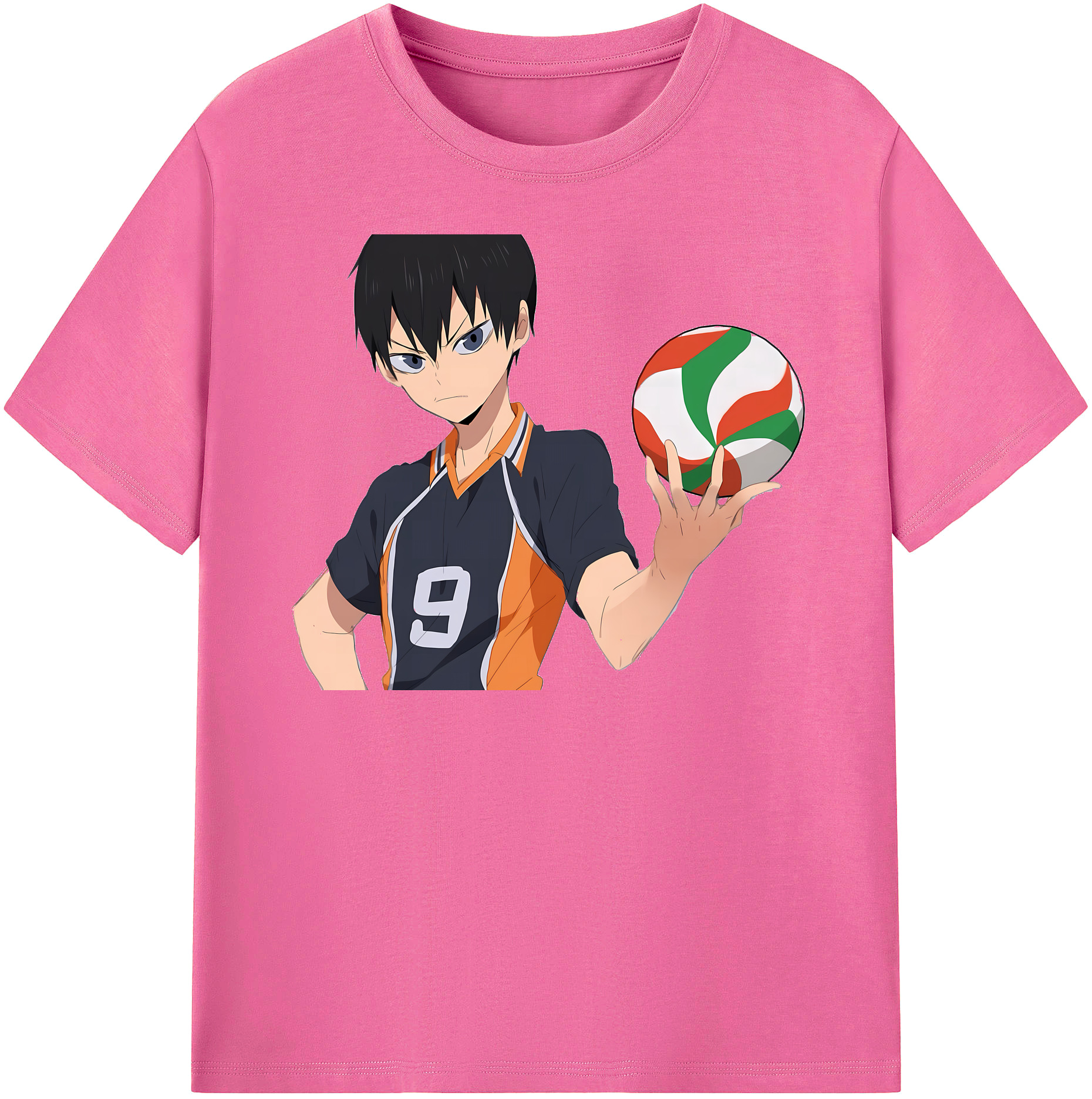 （画像用） ハイキュー!! Haikyu!! レディースカジュアルプリントTシャツ（綿100％）